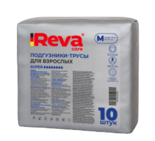 Урологические подгузники-трусы для взрослых Aktivo life EXTRA M Reva Care 10 шт